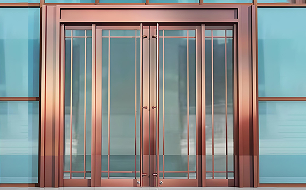 丹凤玻璃地弹门